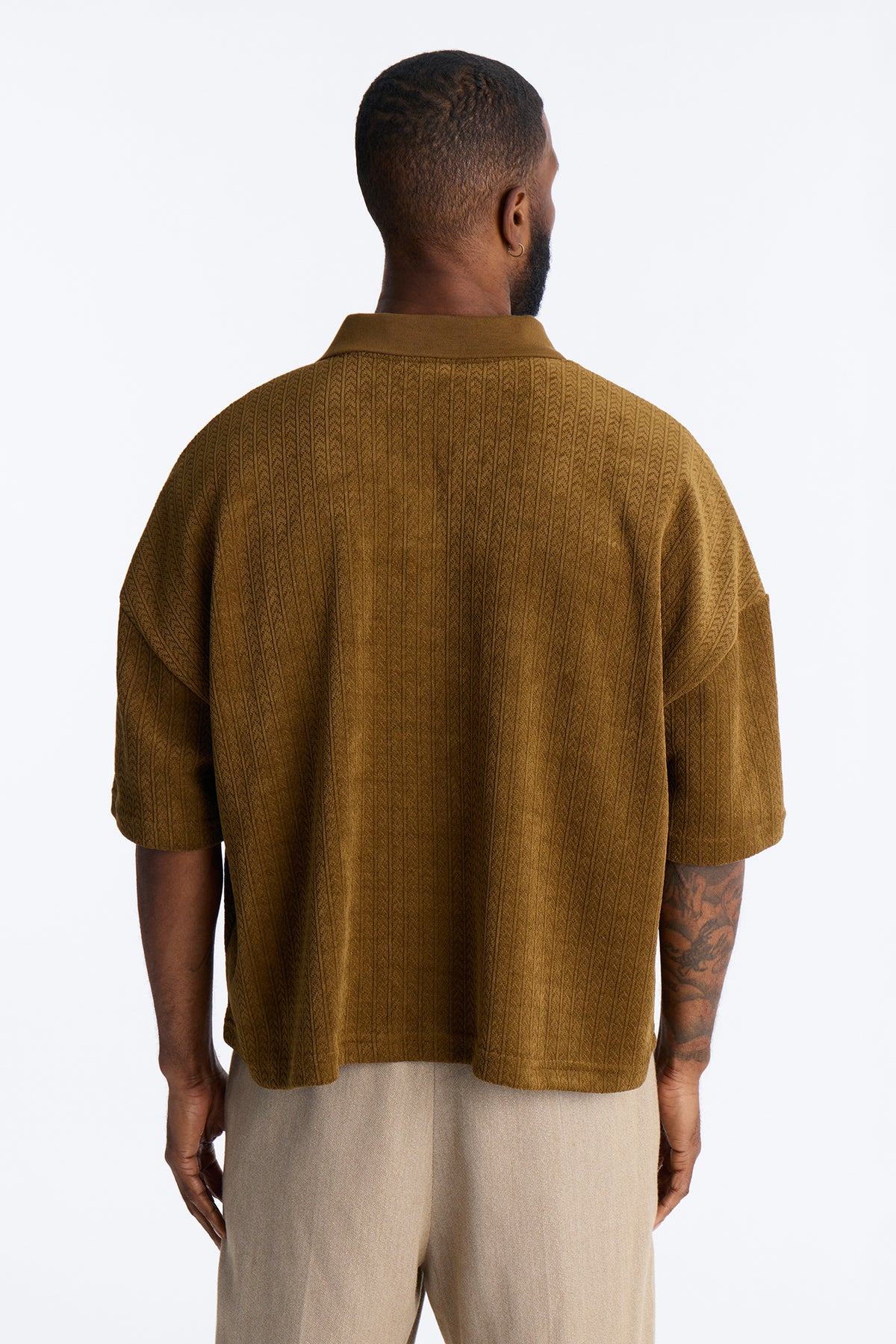 Boxy Cropped Lexington Saints Johnny Collar Polo