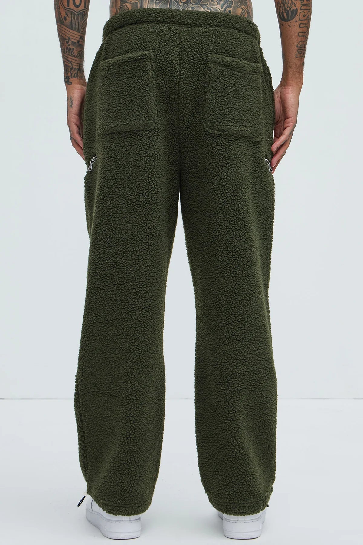 Axel Polar Fleece Zip Straight Sweatpants