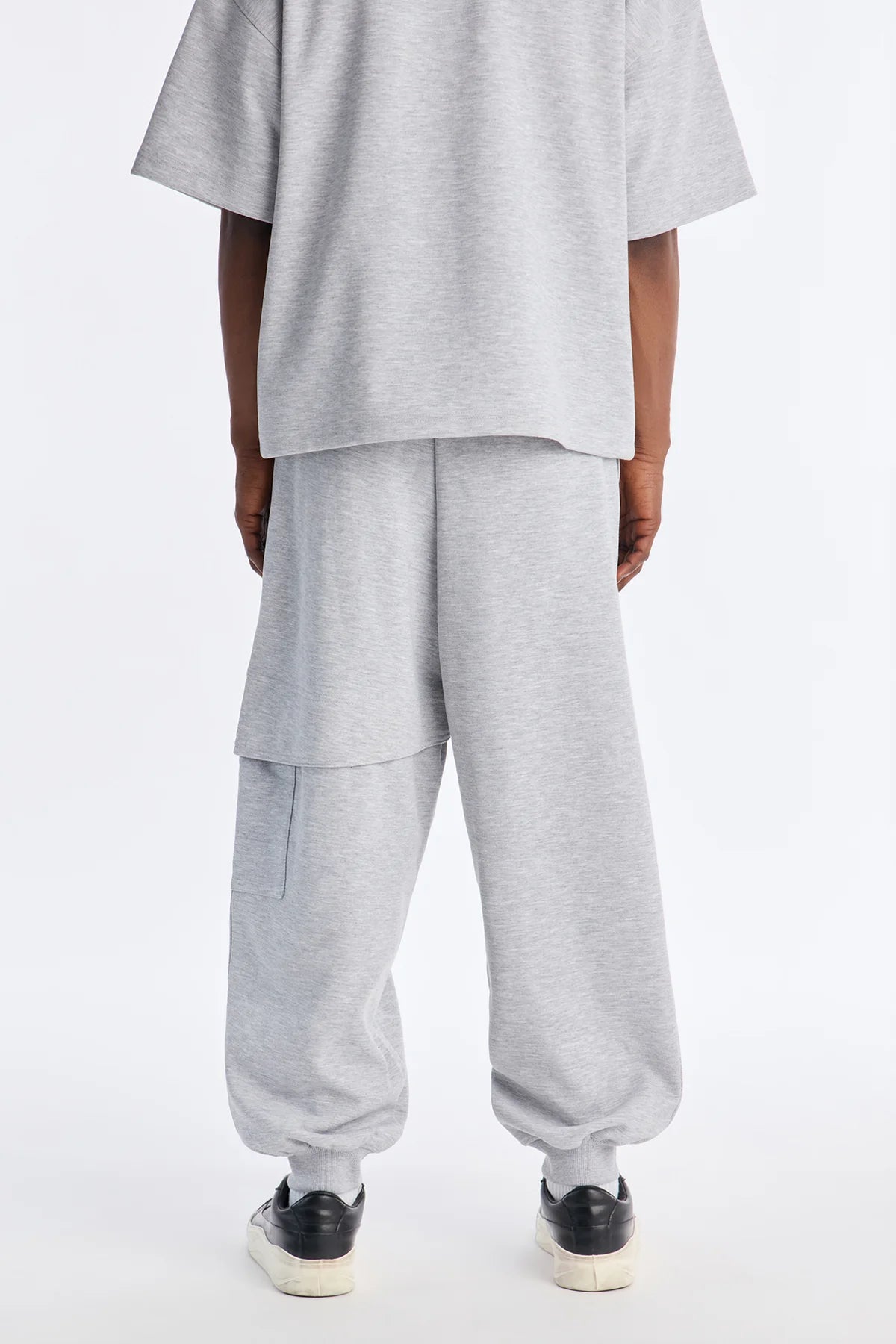 Structured Fleece Embossed Cargo Joggers
