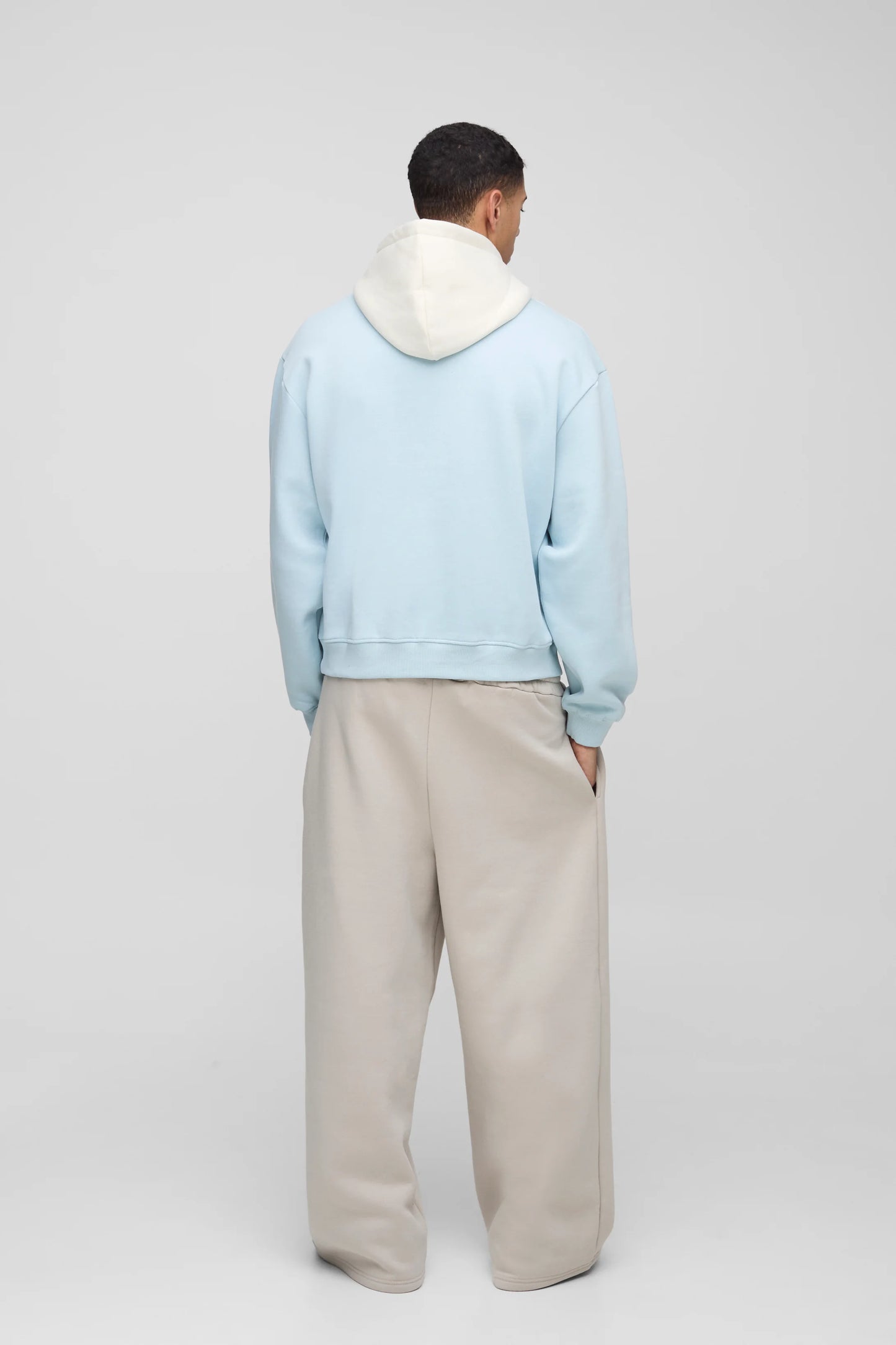 Oversized Boxy Man Colour Block Hoodie
