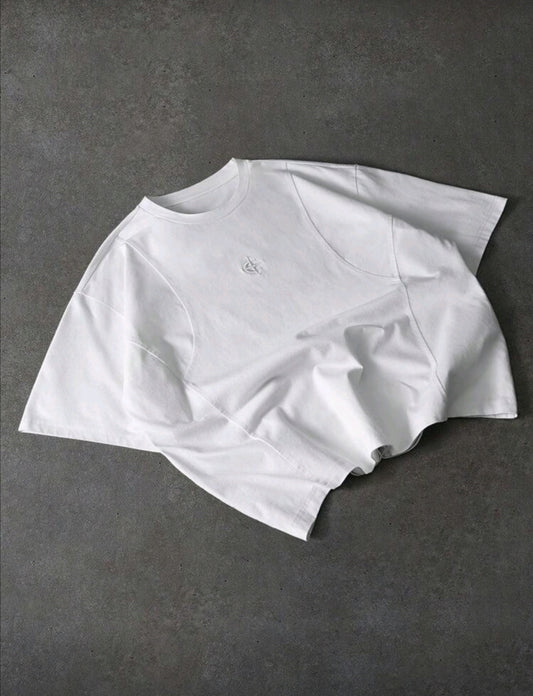 Men's Casual Embroidered Washed Short Sleeve T-Shirt