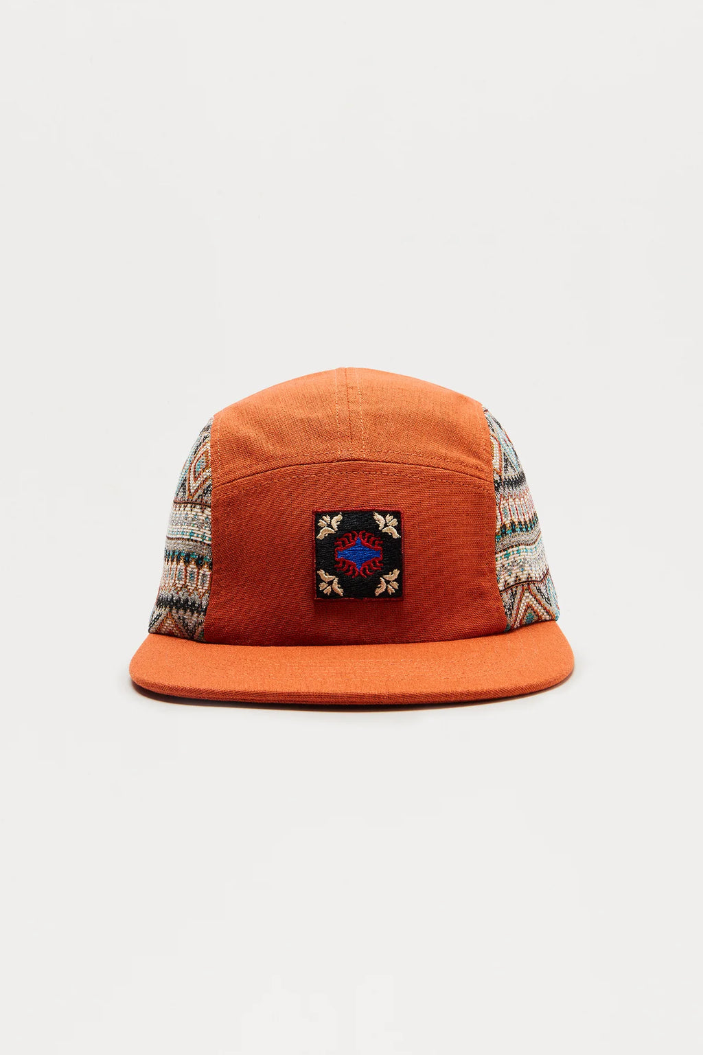 Embroidered Multi Media 5 Panel Strapback Hat