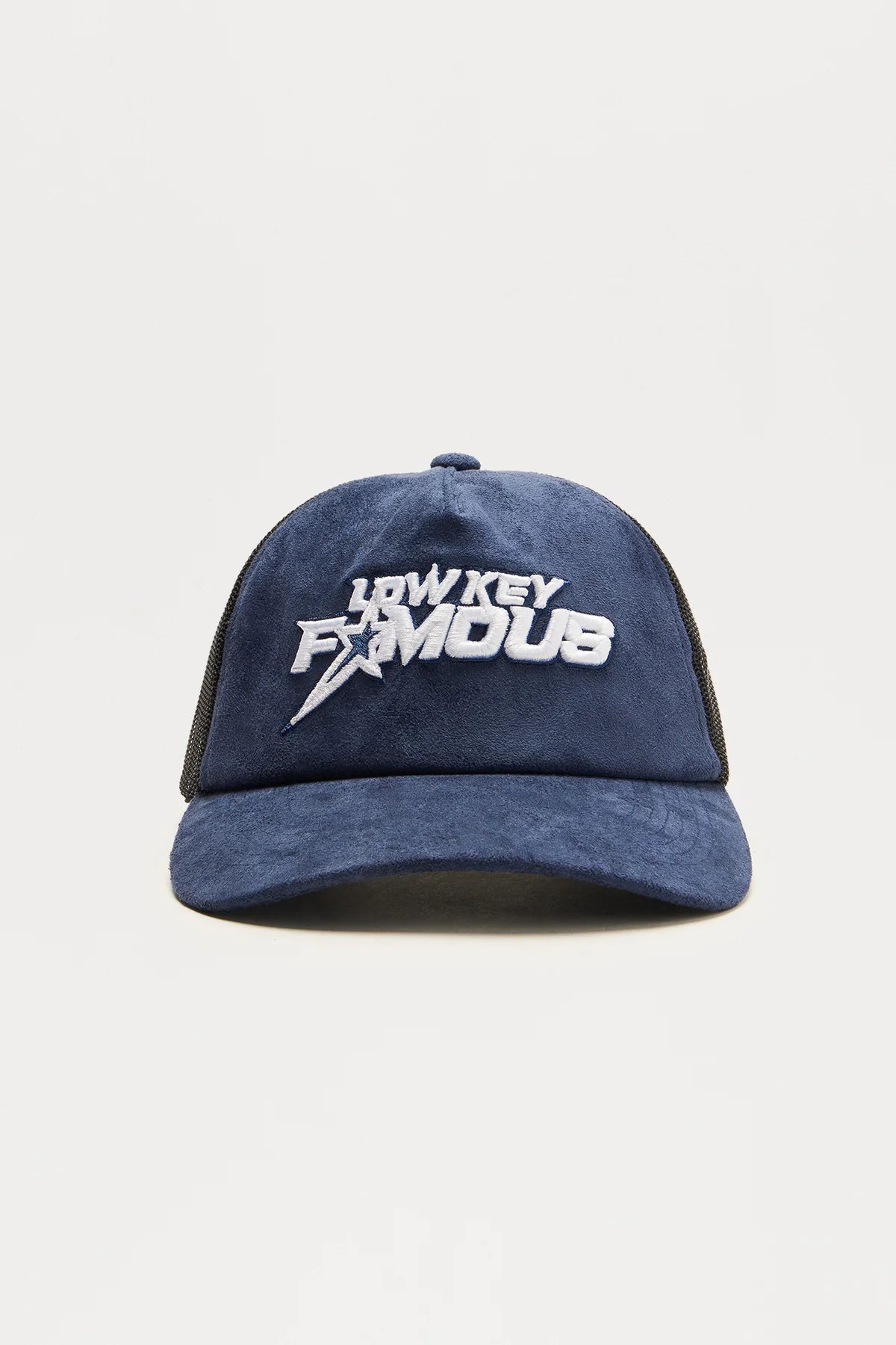Low Key Famous Faux Suede Snapback Hat