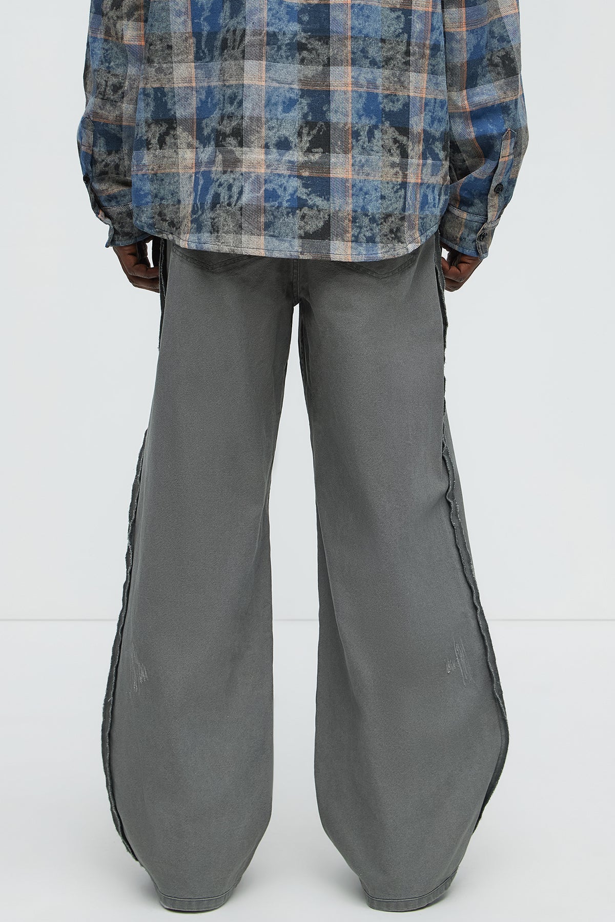 Inside Out Distressed Baggy Pants
