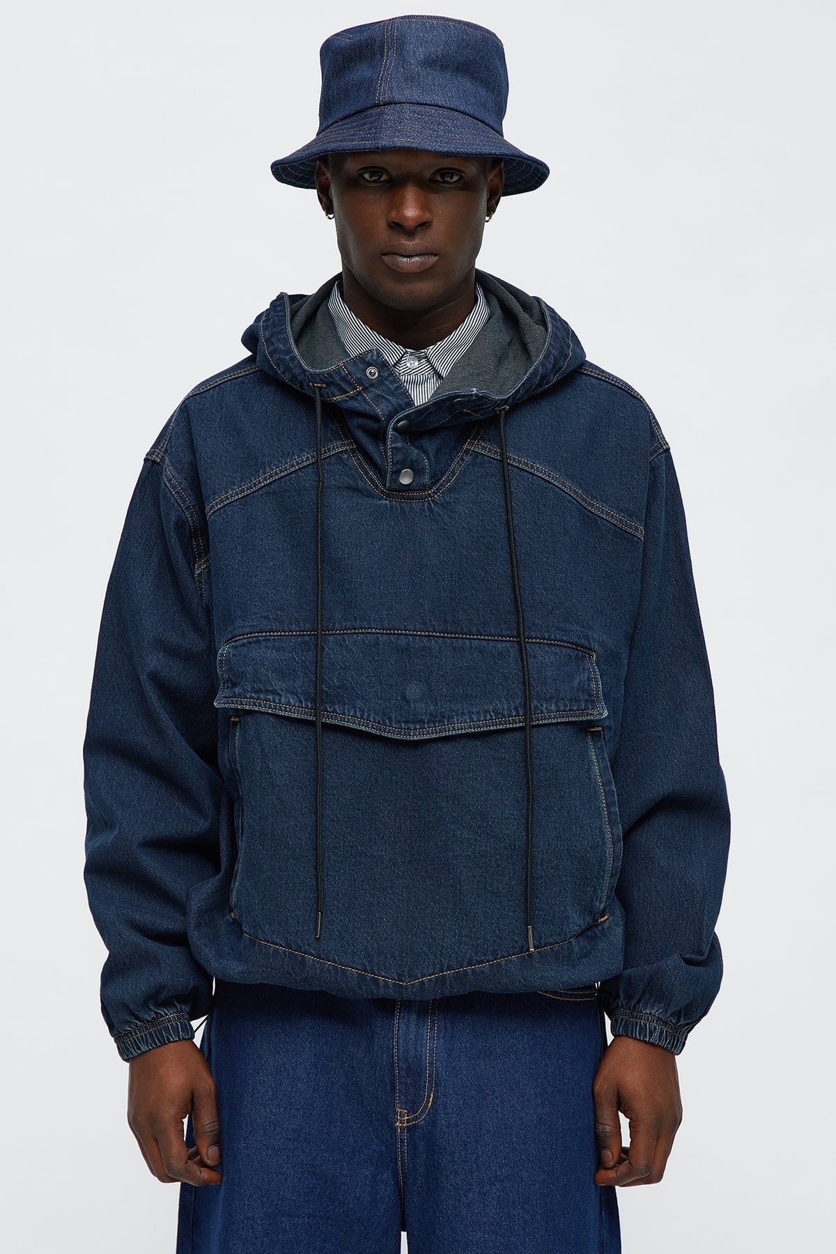 Oversized In My City Anorak Denim Jacket