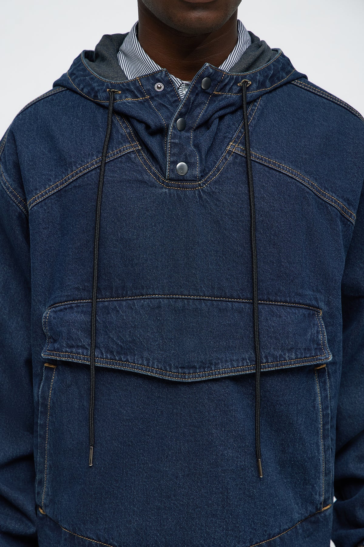 Oversized In My City Anorak Denim Jacket