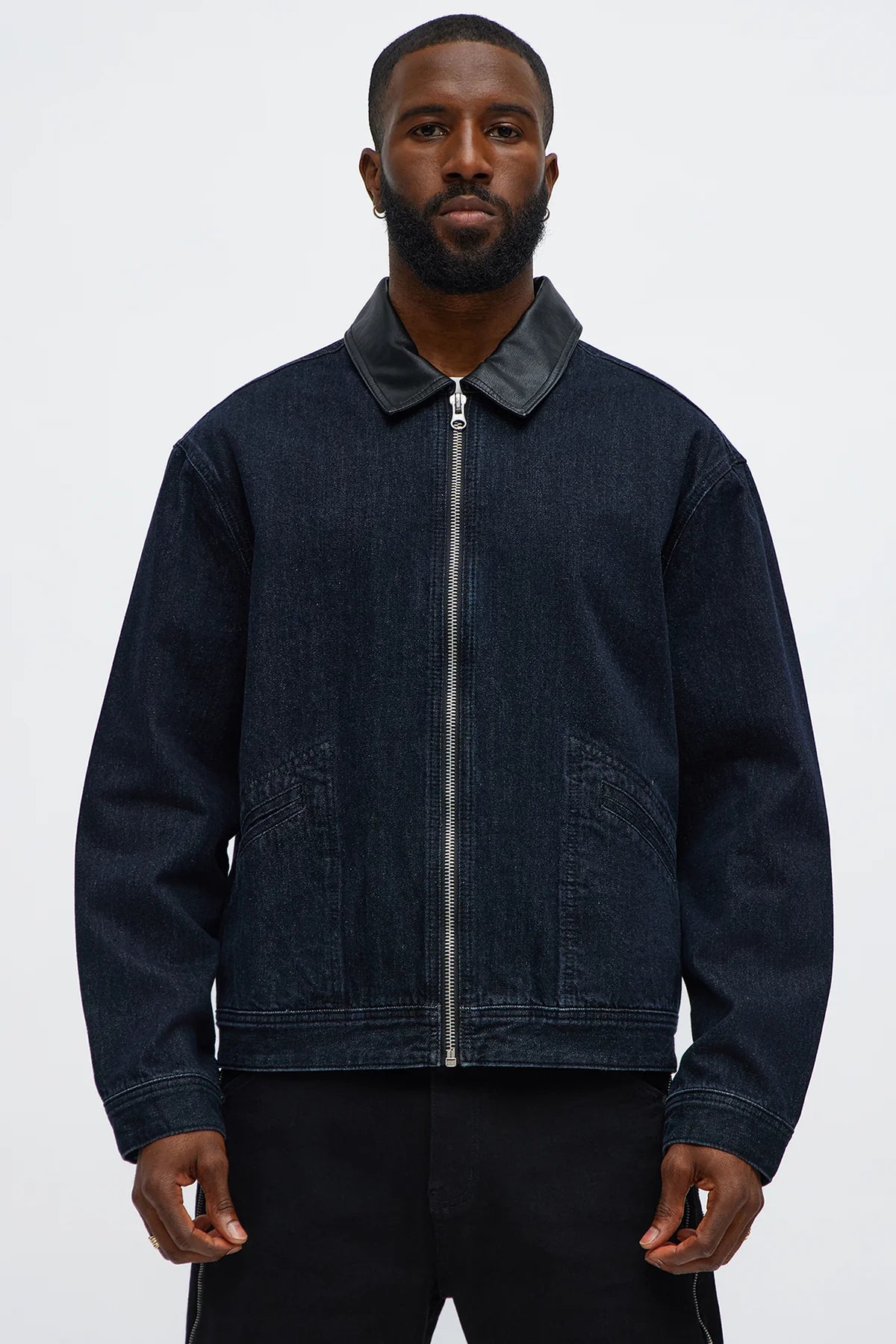 Contrast Collar Denim Jacket