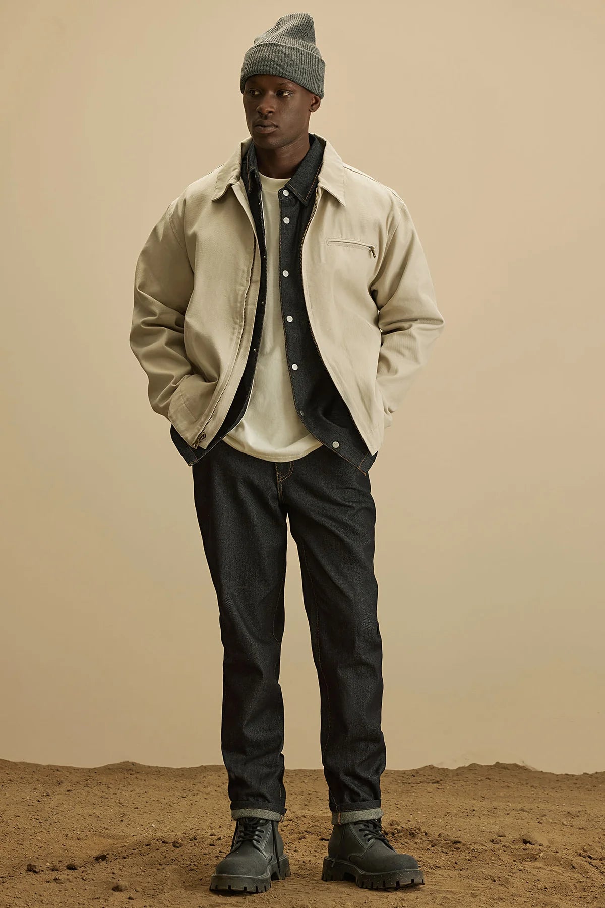 Alexander Utility Canvas Zip Work Jacket