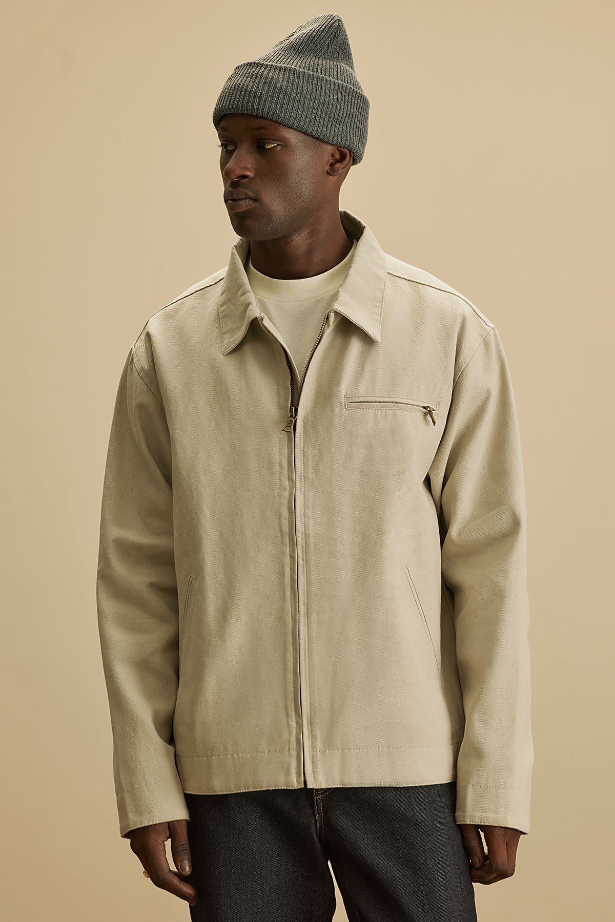 Alexander Utility Canvas Zip Work Jacket