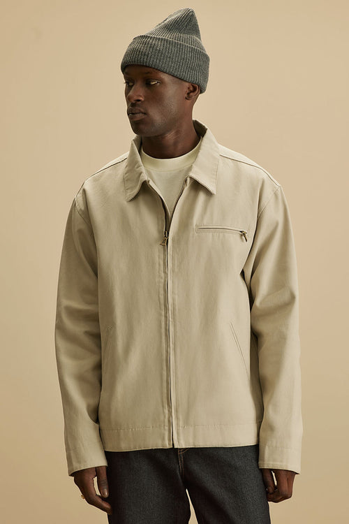Alexander Utility Canvas Zip Work Jacket