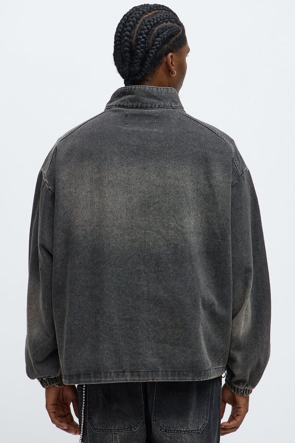 Oversized Underground Distressed Anorak Jacket