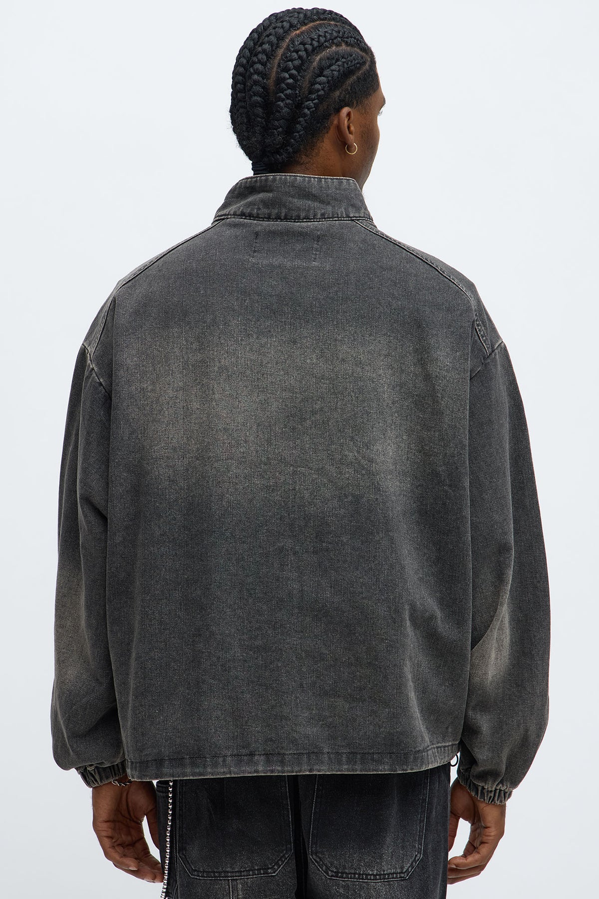 Oversized Underground Distressed Anorak Jacket