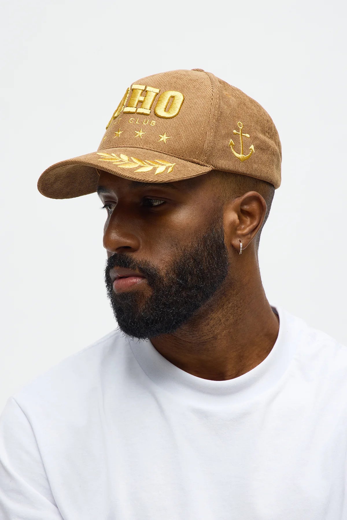 SoHo Corduroy Structured Snapback Hat