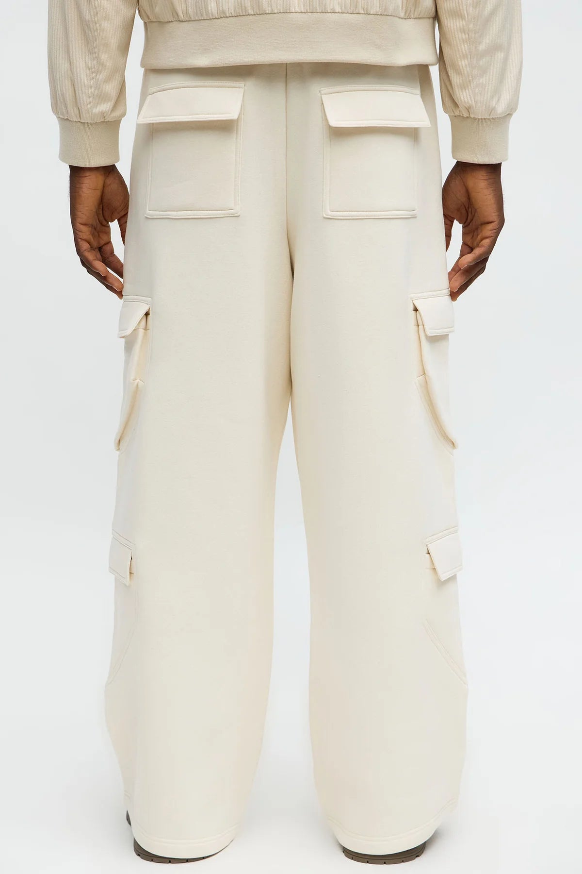 Baggy Eyelet Cargo Sweatpants