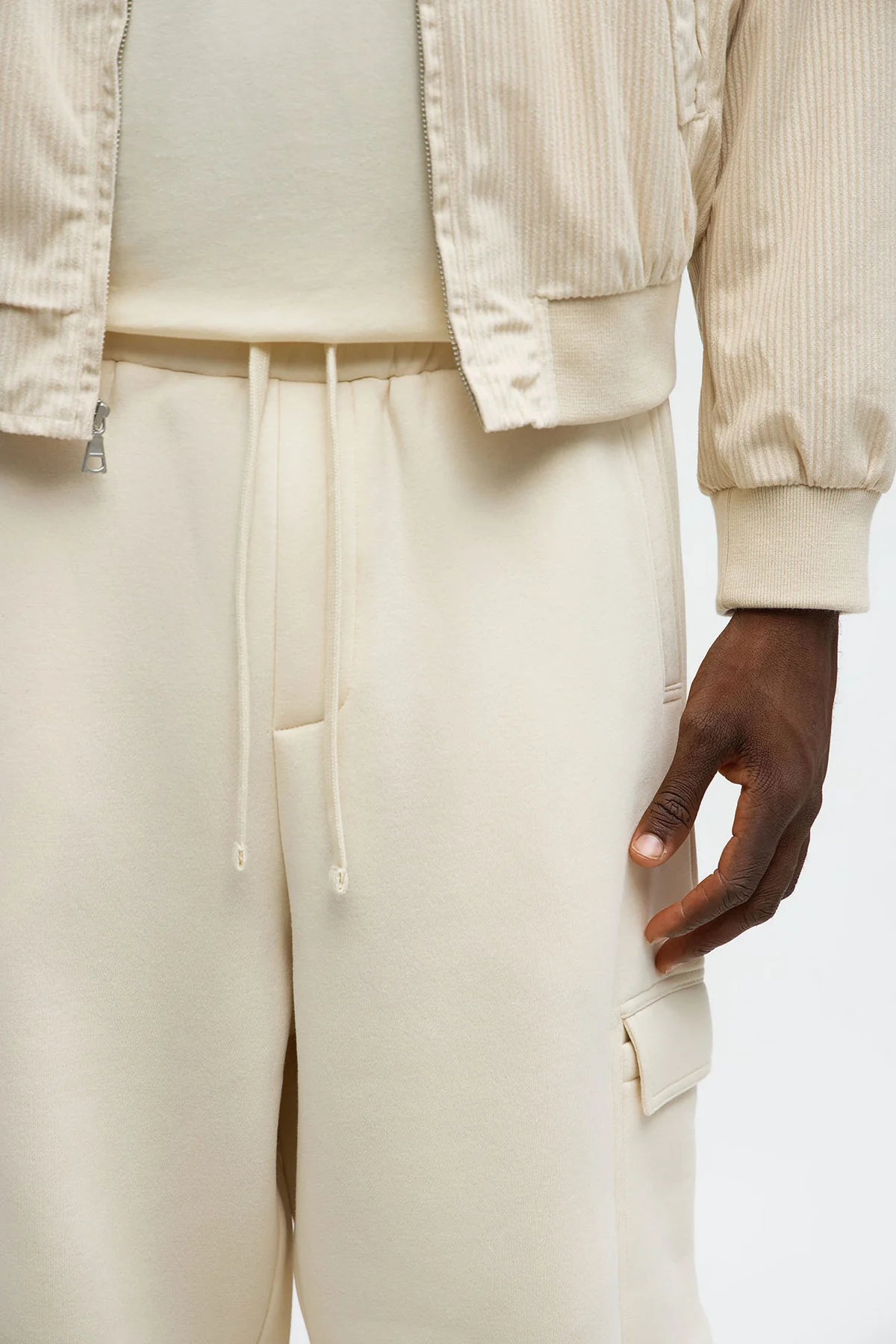 Baggy Eyelet Cargo Sweatpants