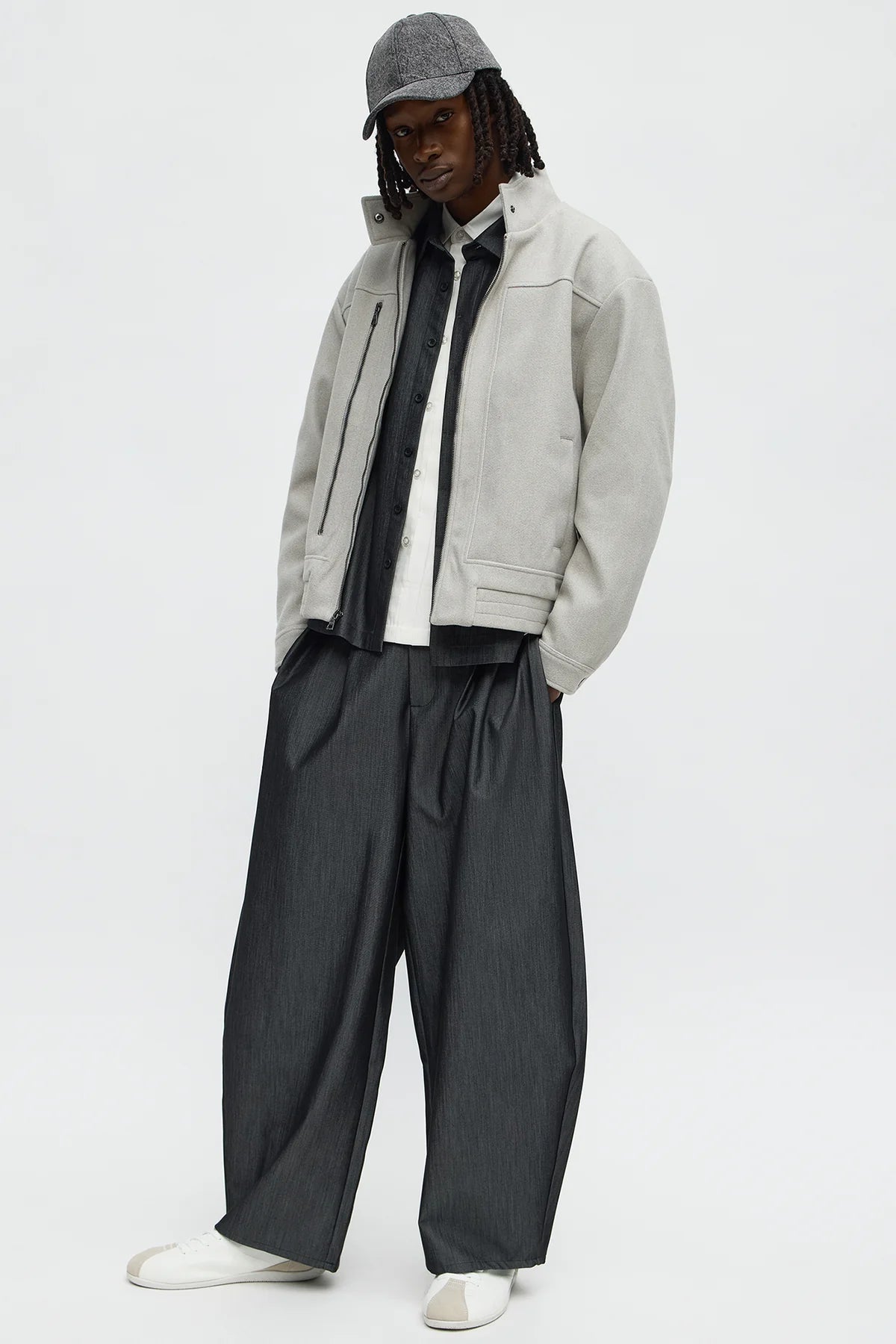 Zipper Detailed Bomber Jacket