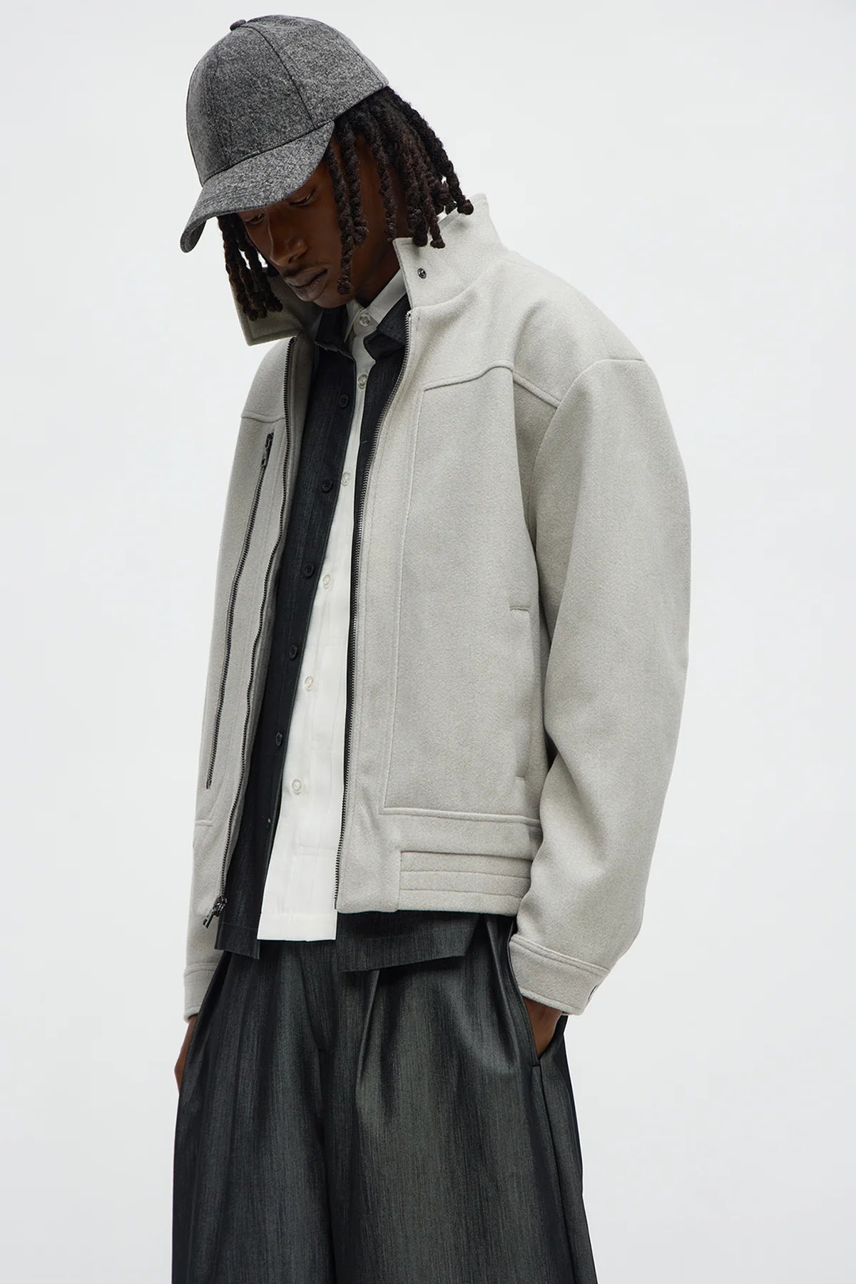 Zipper Detailed Bomber Jacket