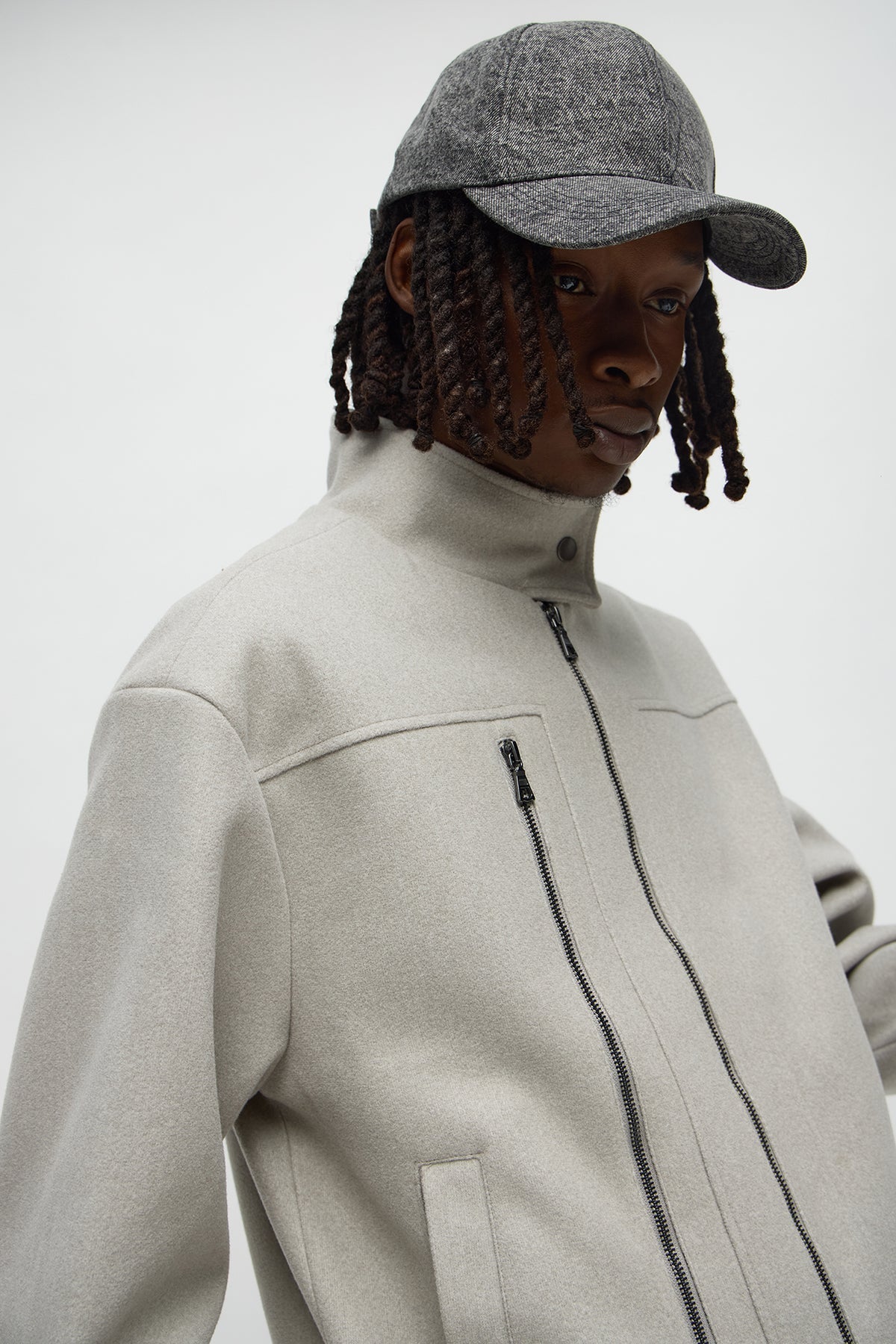 Zipper Detailed Bomber Jacket