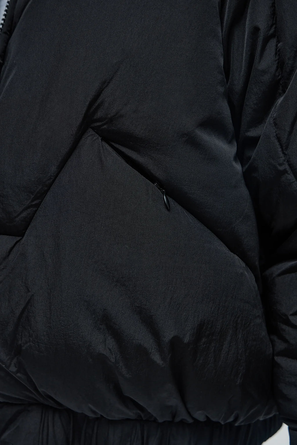 Cropped Look At Me Paneled Puffer