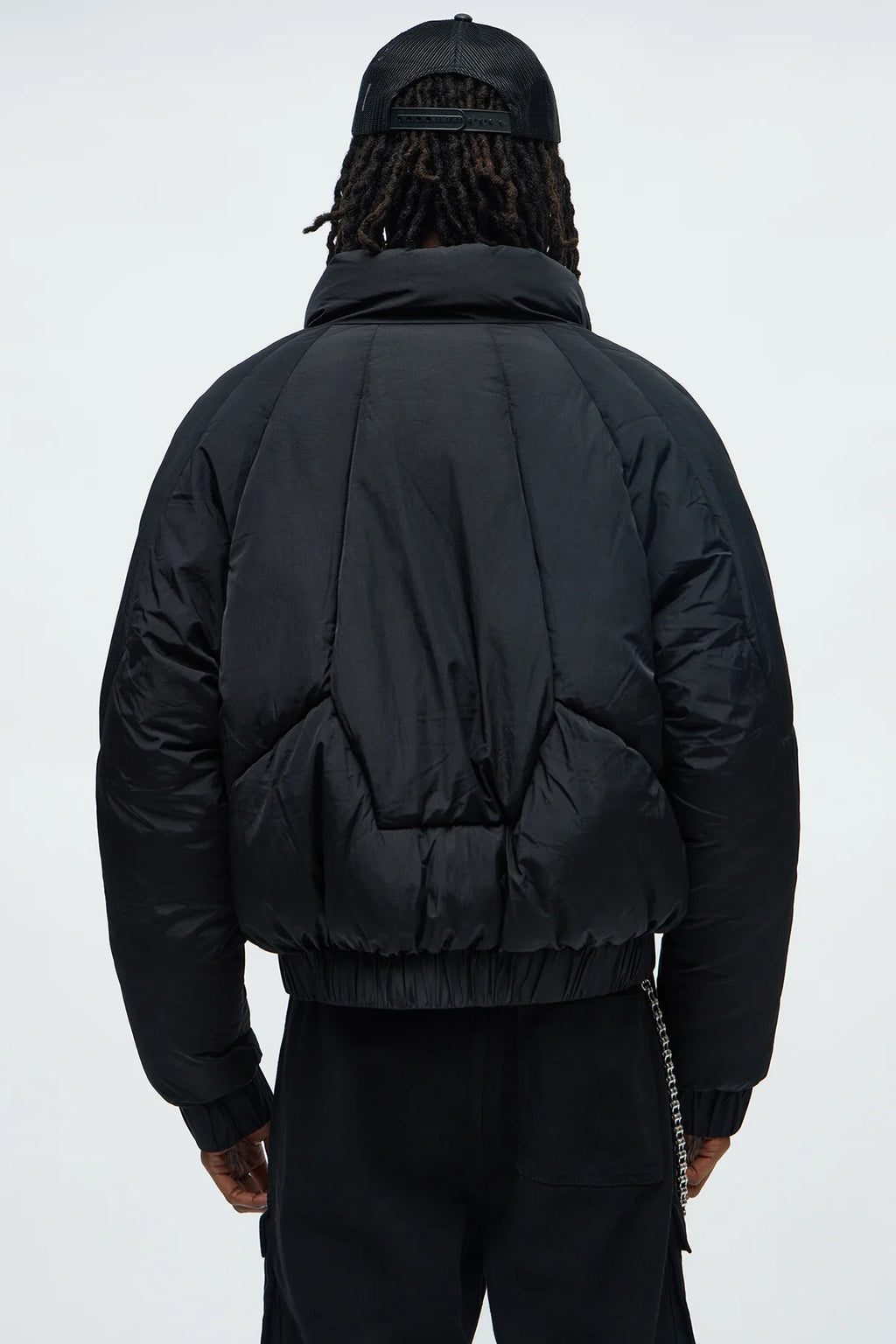 Cropped Look At Me Paneled Puffer