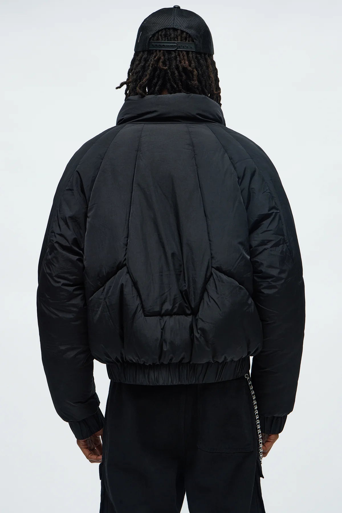Cropped Look At Me Paneled Puffer