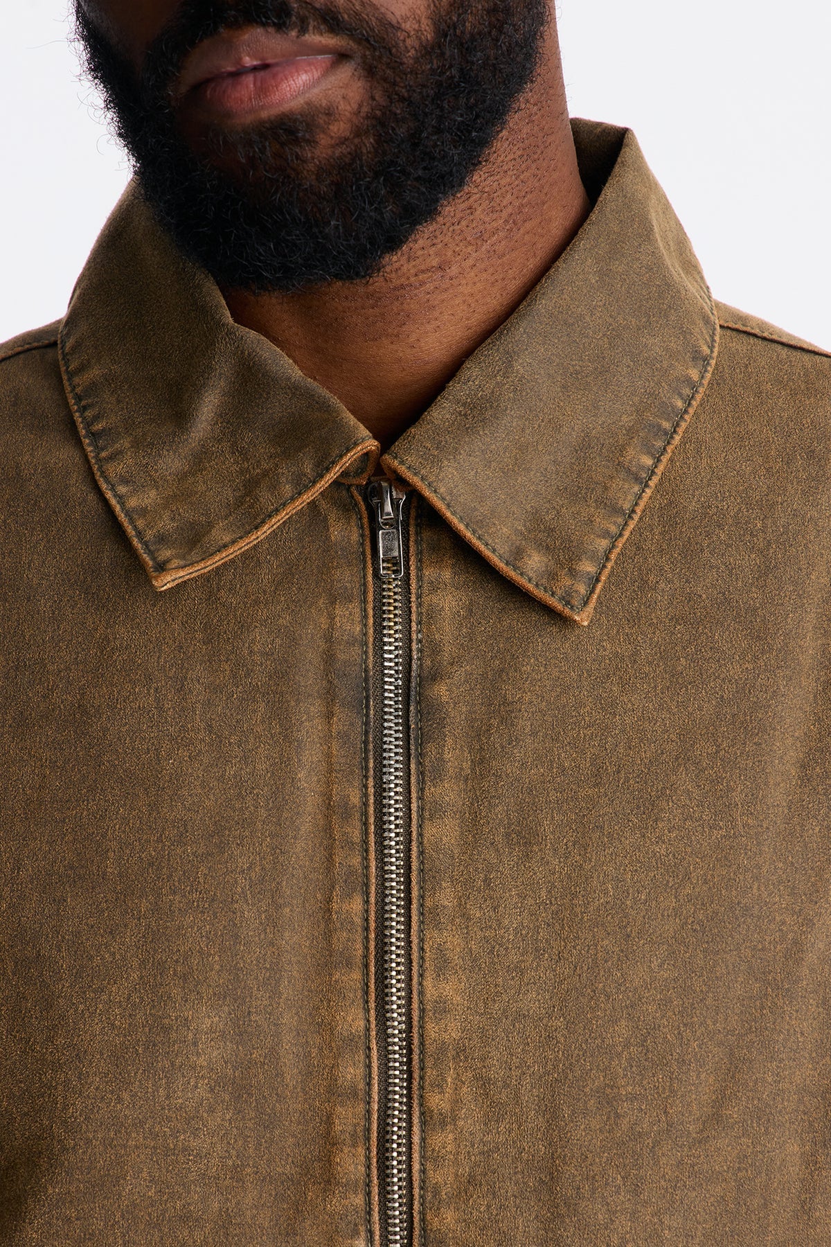 Flocked Zip Work Jacket