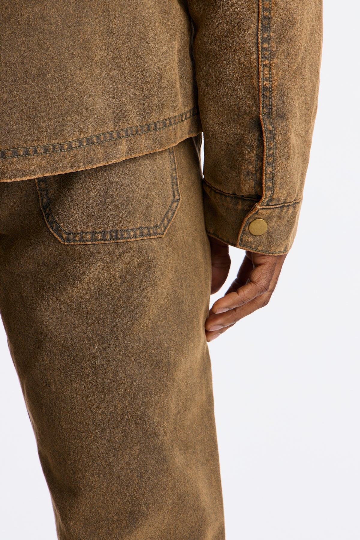 Flocked Zip Work Jacket