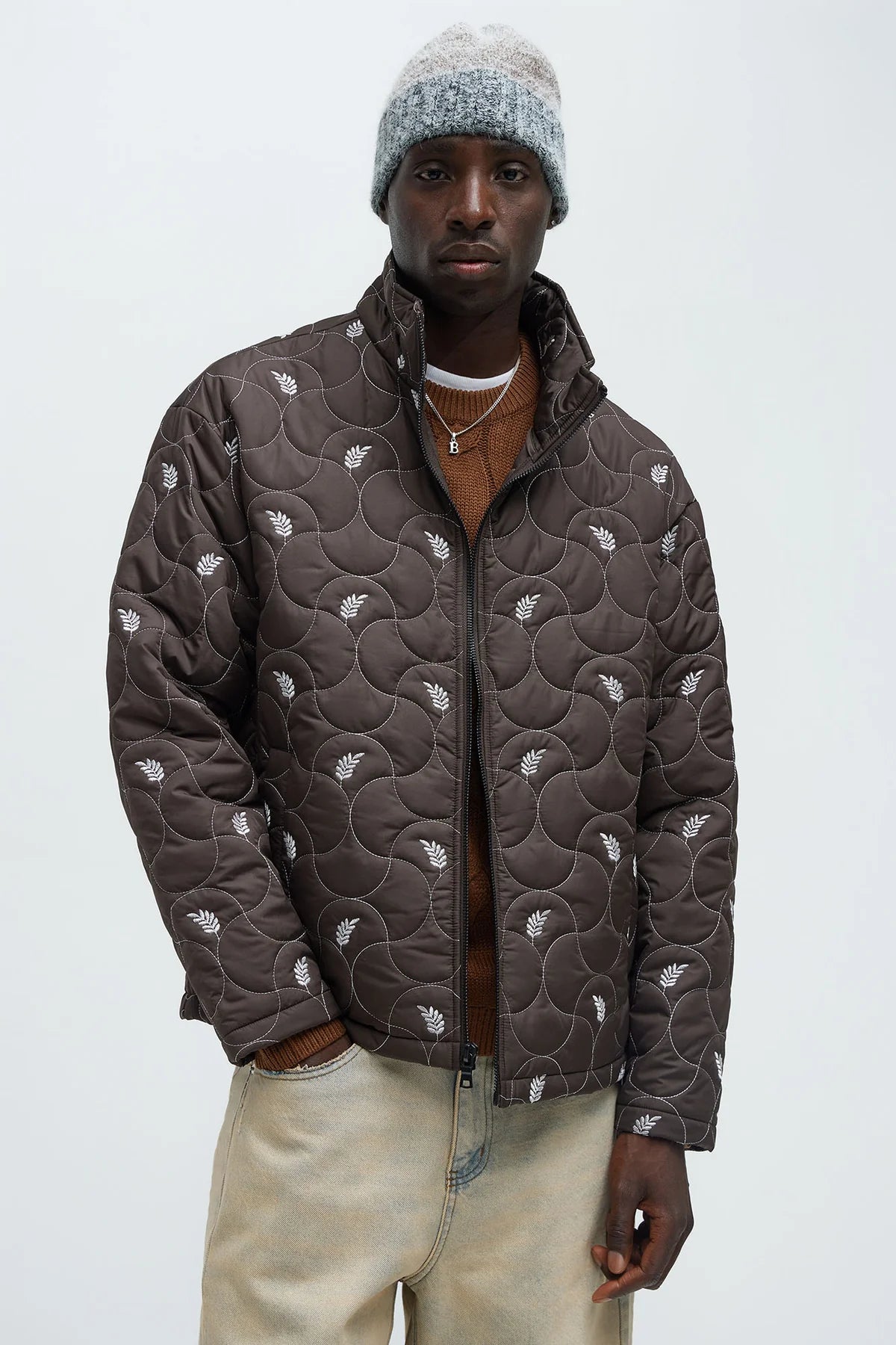 Gimme Big Bucks Quilted Zip Jacket