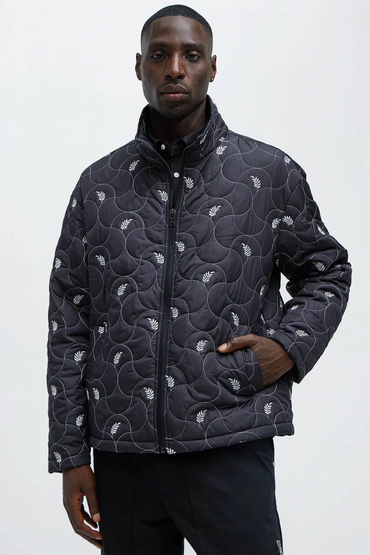 Gimme Big Bucks Quilted Zip Jacket
