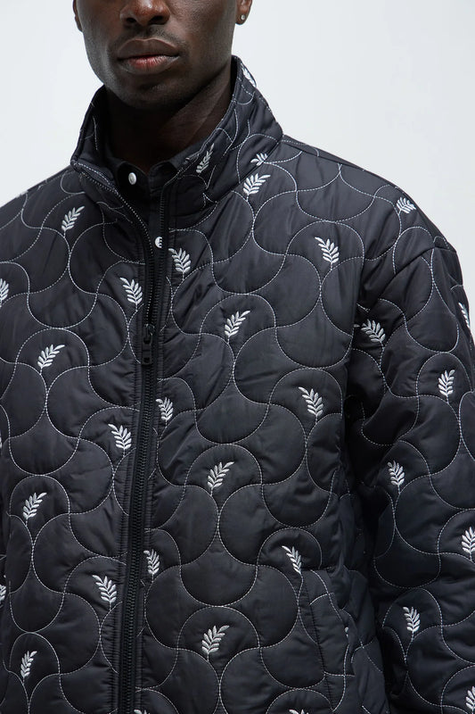 Gimme Big Bucks Quilted Zip Jacket