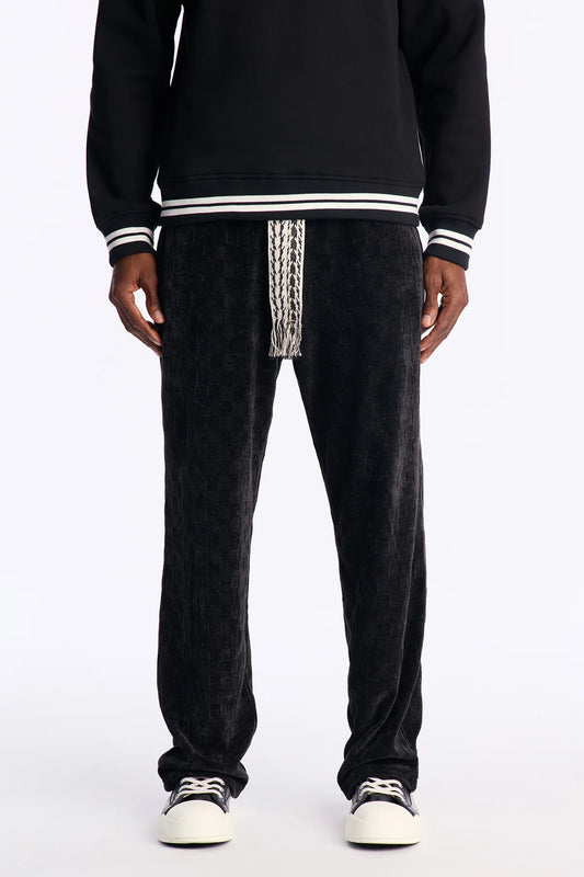 Straight Chenille Textured Pant