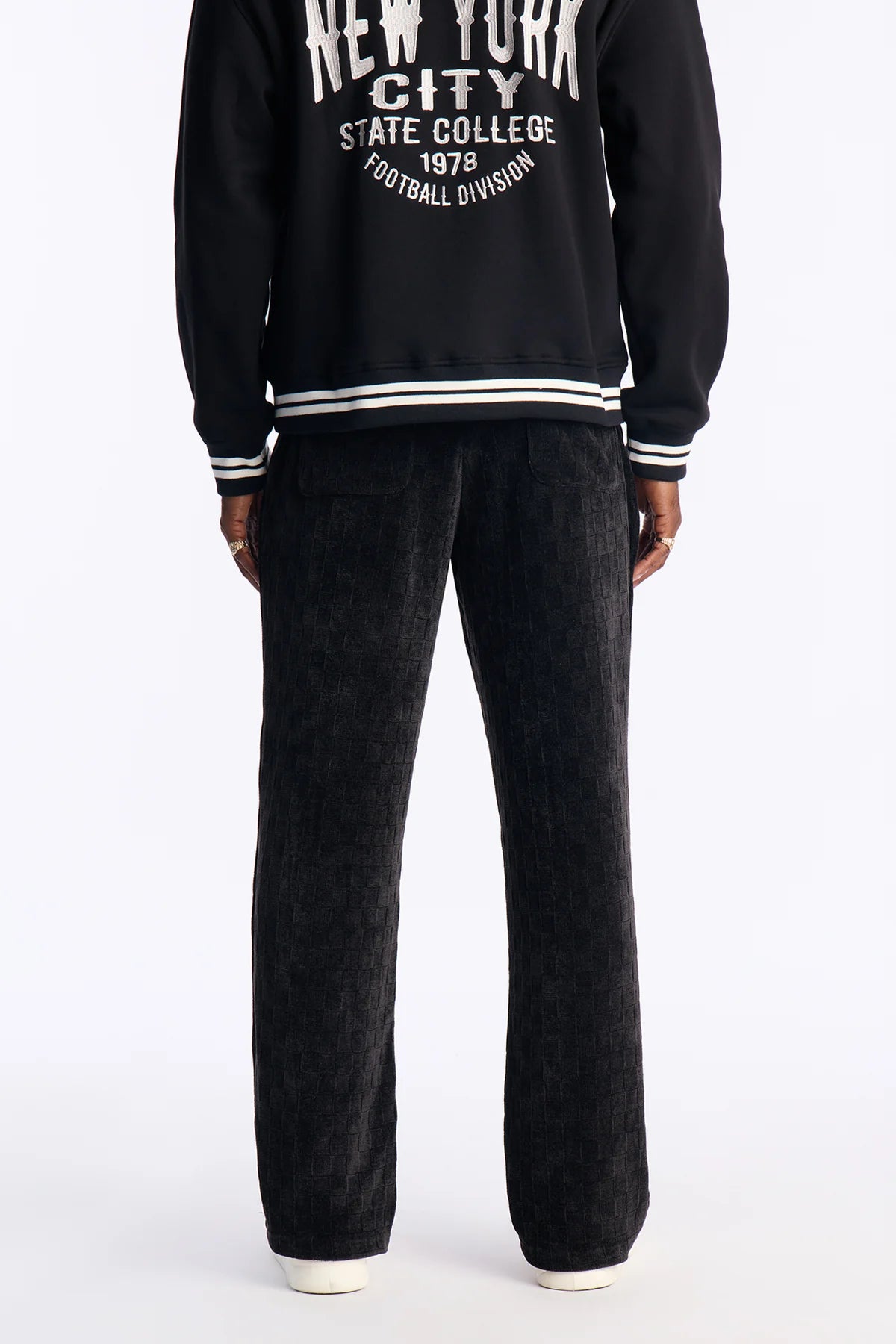 Straight Chenille Textured Pant
