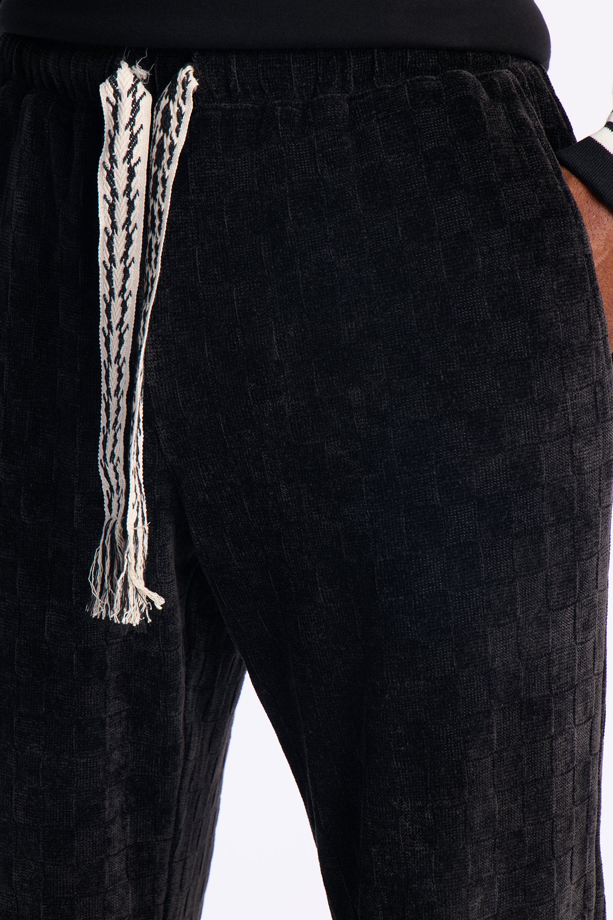 Straight Chenille Textured Pant