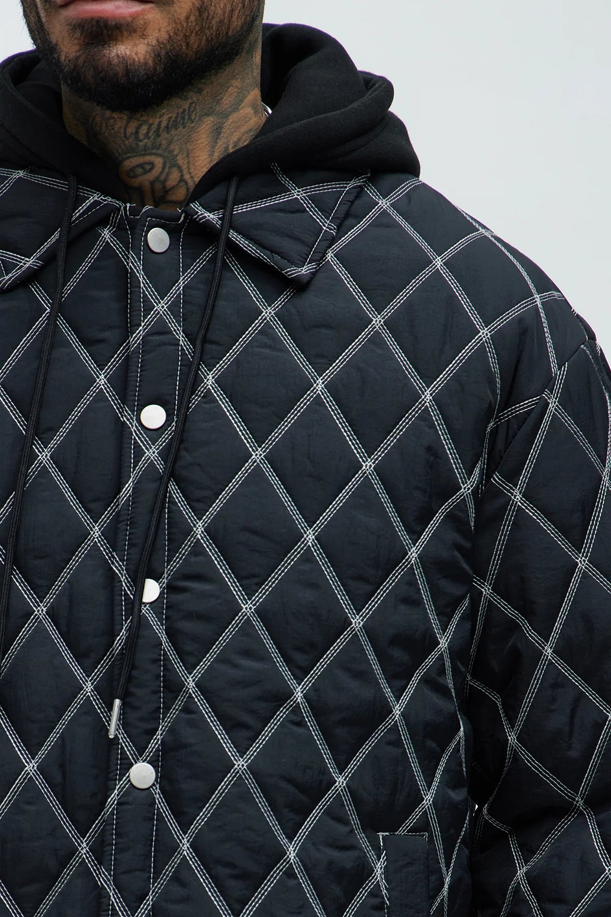 Wait Right Here Quilted Hooded Jacket