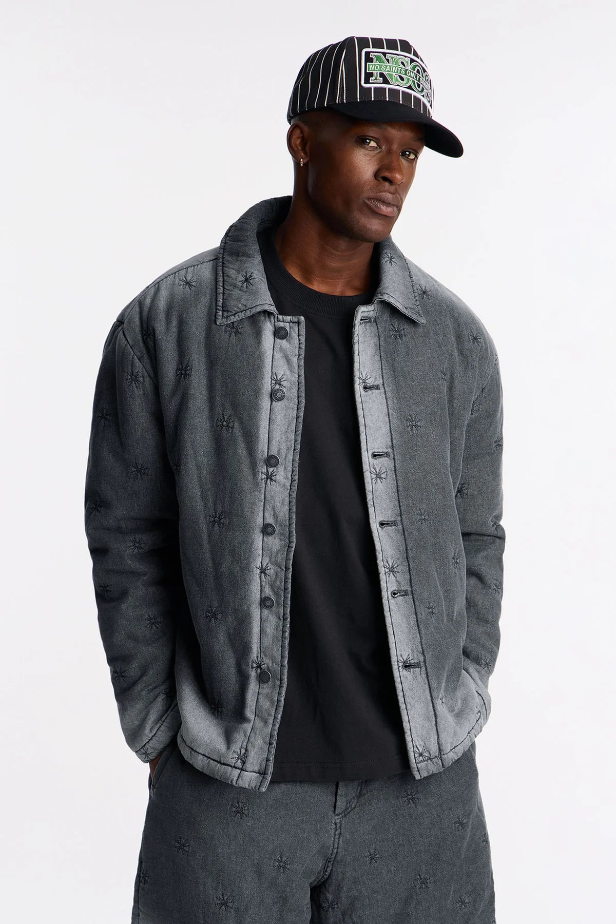 Oversized Elias Padded Denim Jacket