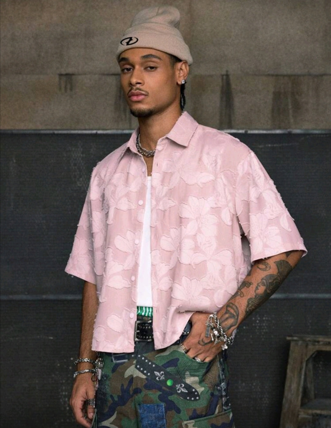 Short Sleeve Loose Fit Men Shirts