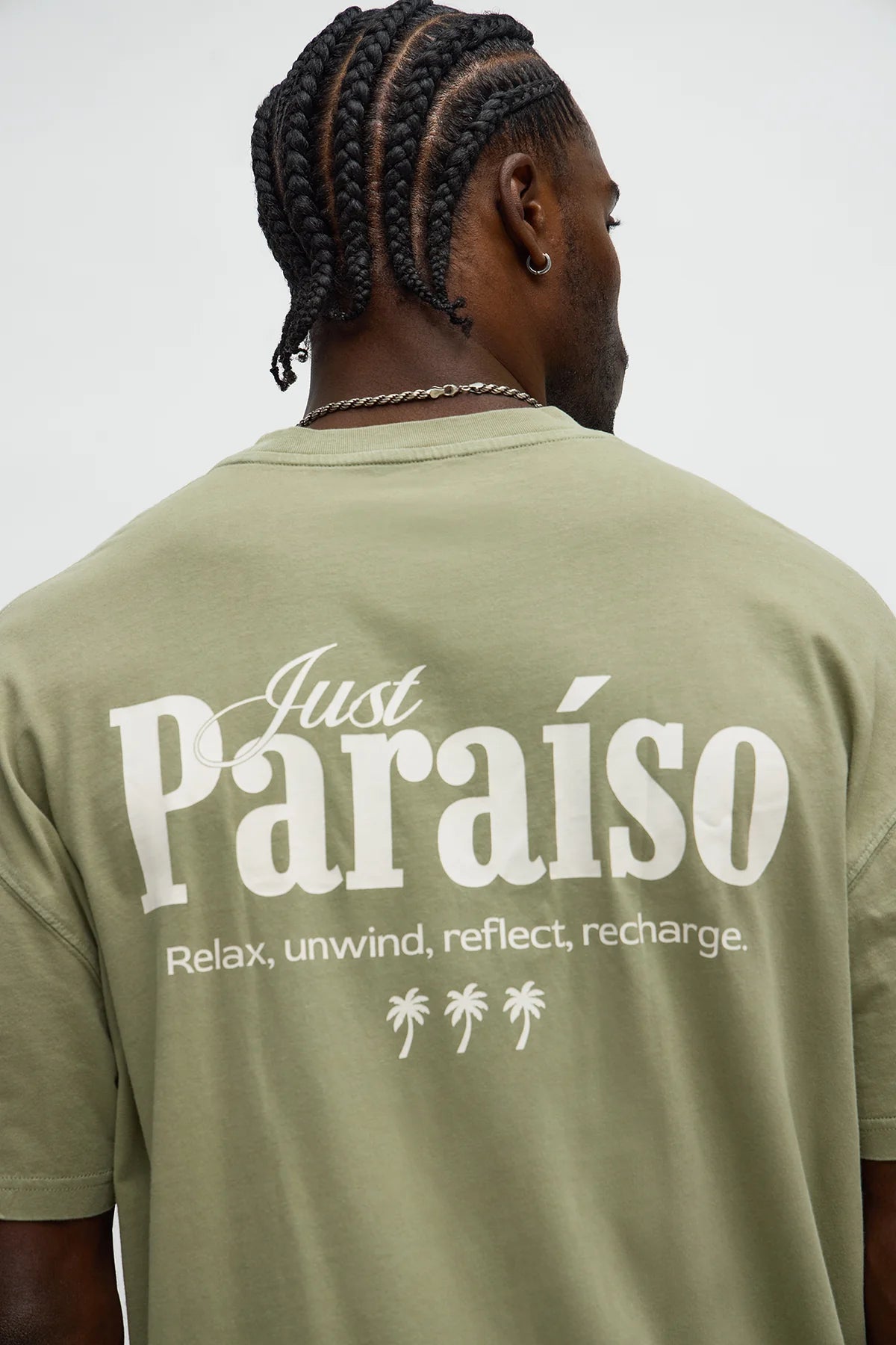 Just Paradise Oversized Short Sleeve Tee