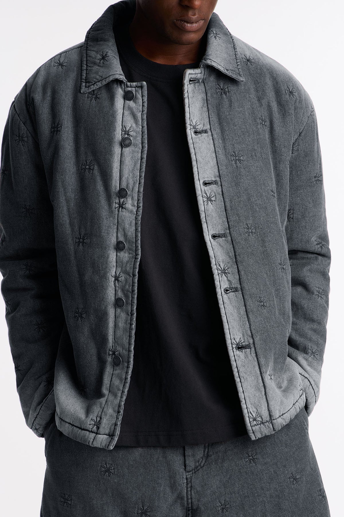 Oversized Elias Padded Denim Jacket