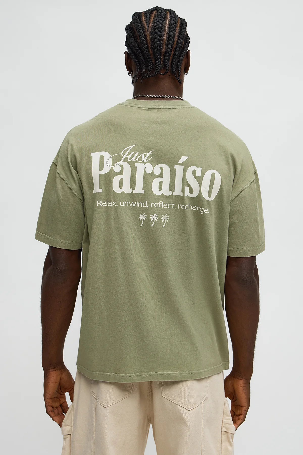 Just Paradise Oversized Short Sleeve Tee