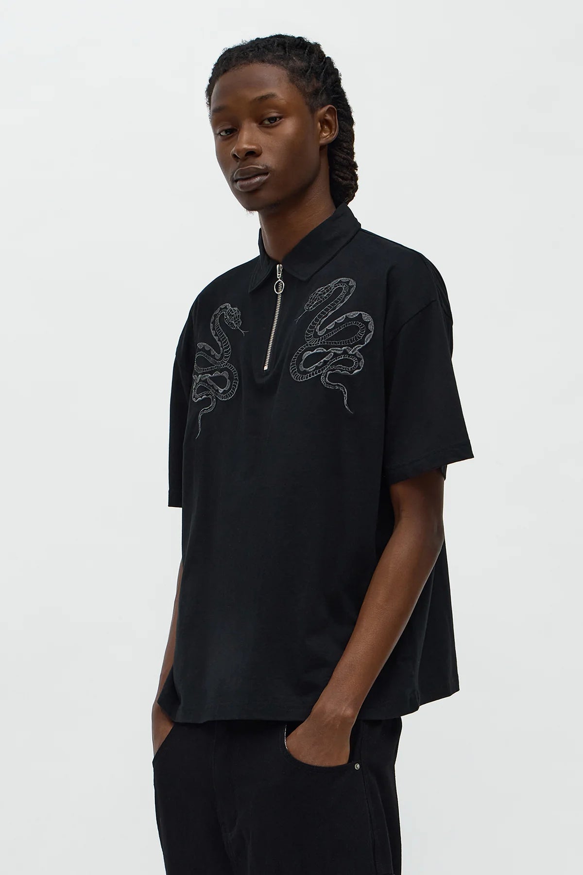 Saintz Zip Up Polo